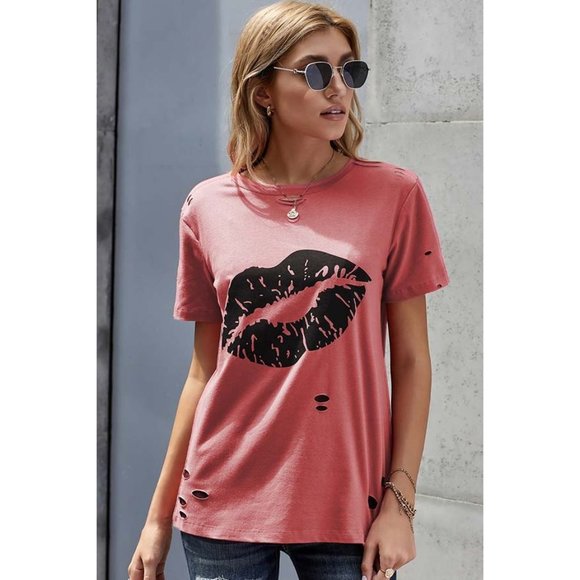Bella Boho Clothing Tops - Chic Graphic Short Sleeve Tee